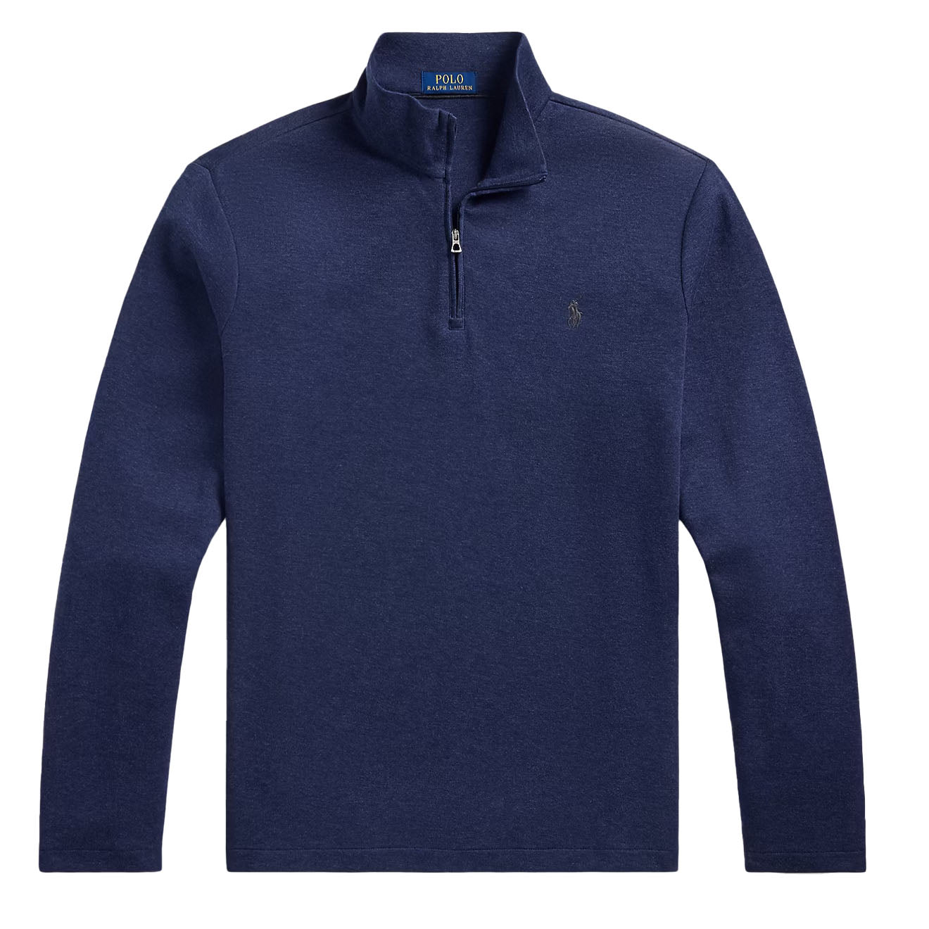 Polo Ralph Lauren Jacquard Quarter-Zip Pullover Spring Navy Heather - The Sporting Lodge