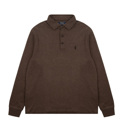 Polo Ralph Lauren Luxury Jersey Polo Shirt Nutmeg Brown Heather