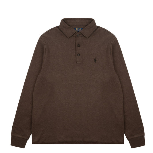 Polo Ralph Lauren Luxury Jersey Polo Shirt Nutmeg Brown Heather