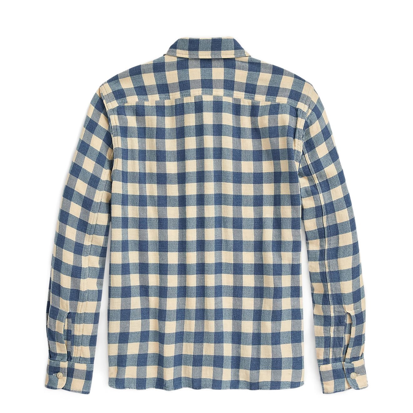 RRL by Ralph Lauren Womens Plaid Cotton-Linen Shirt Indigo/Cream - The Sporting Lodge
