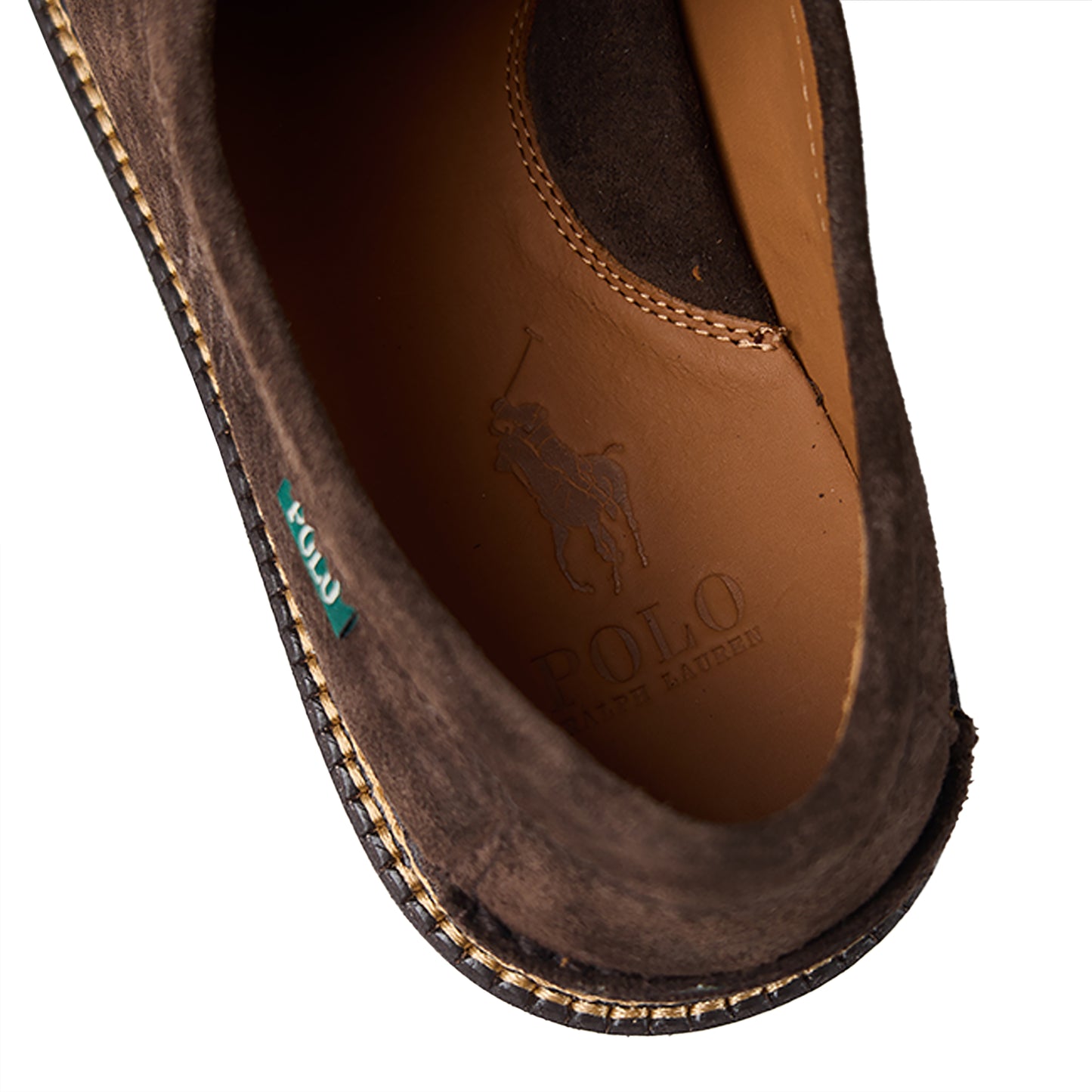 Polo Ralph Lauren Jett Lug-Sole Suede Moc-Toe Shoe Dark Brown