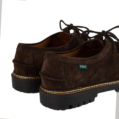 Polo Ralph Lauren Jett Lug-Sole Suede Moc-Toe Shoe Dark Brown