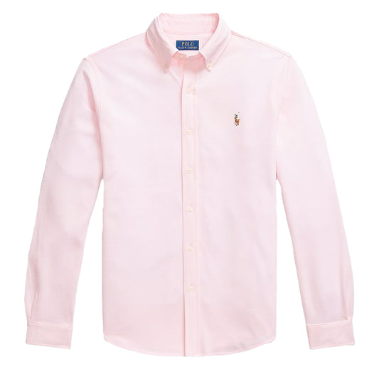 Polo Ralph Lauren Knit Oxford Shirt Garden Pink - The Sporting Lodge
