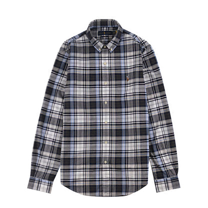 Polo Ralph Lauren L/S Classic Oxford Sports Shirt S/F Grey Heather / Blue
