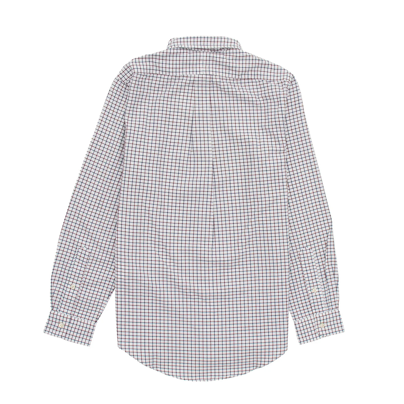 Polo Ralph Lauren L/S Grid Pattern Cotton Shirt White / Wine Multi