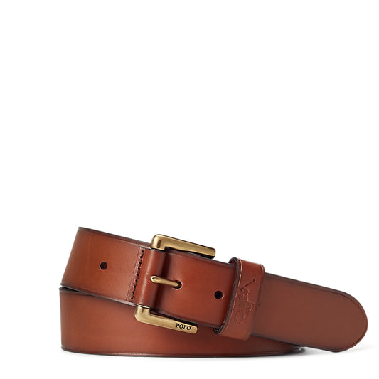 Polo Ralph Lauren Leather Dress Belt Tan