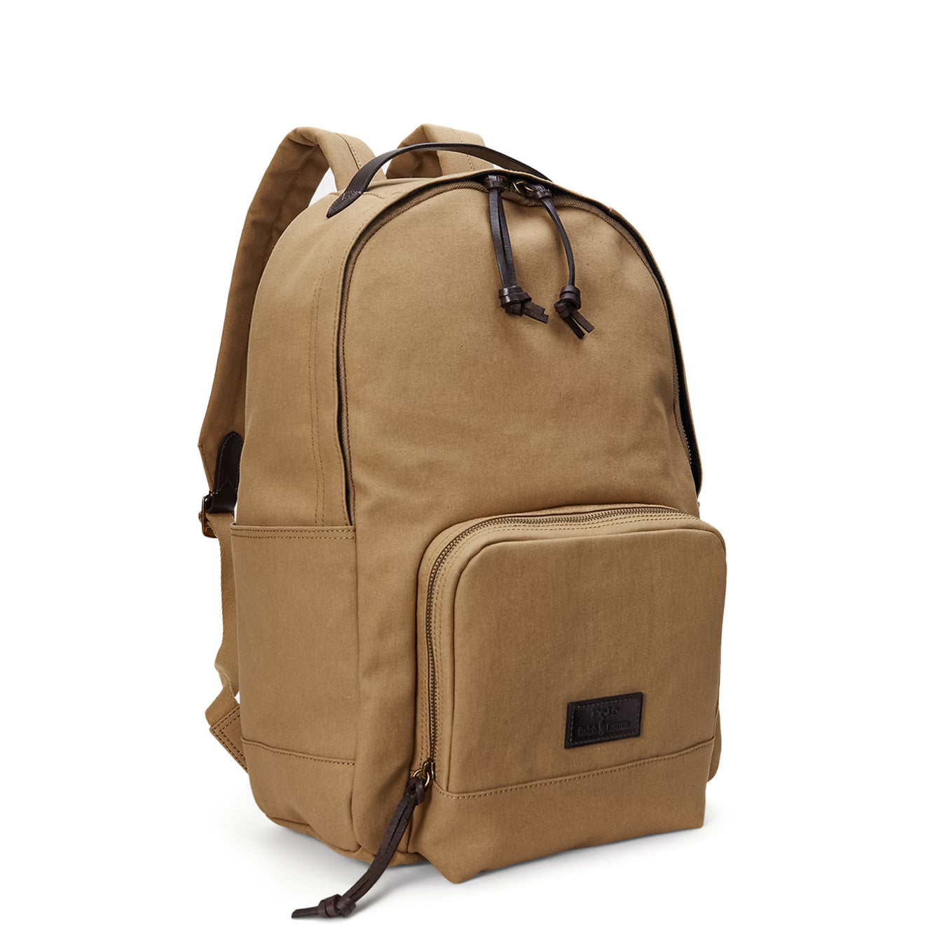Polo Ralph Lauren Leather Trim Canvas Backpack Montana Khaki