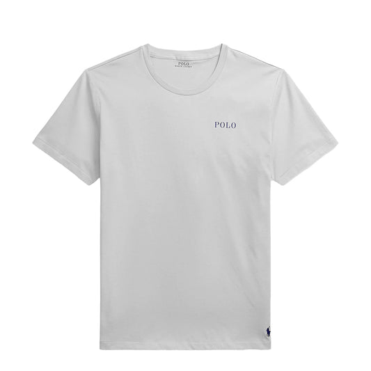 Polo Ralph Lauren Logo Cotton Jersey Sleep Shirt White Polo Tee - The Sporting Lodge