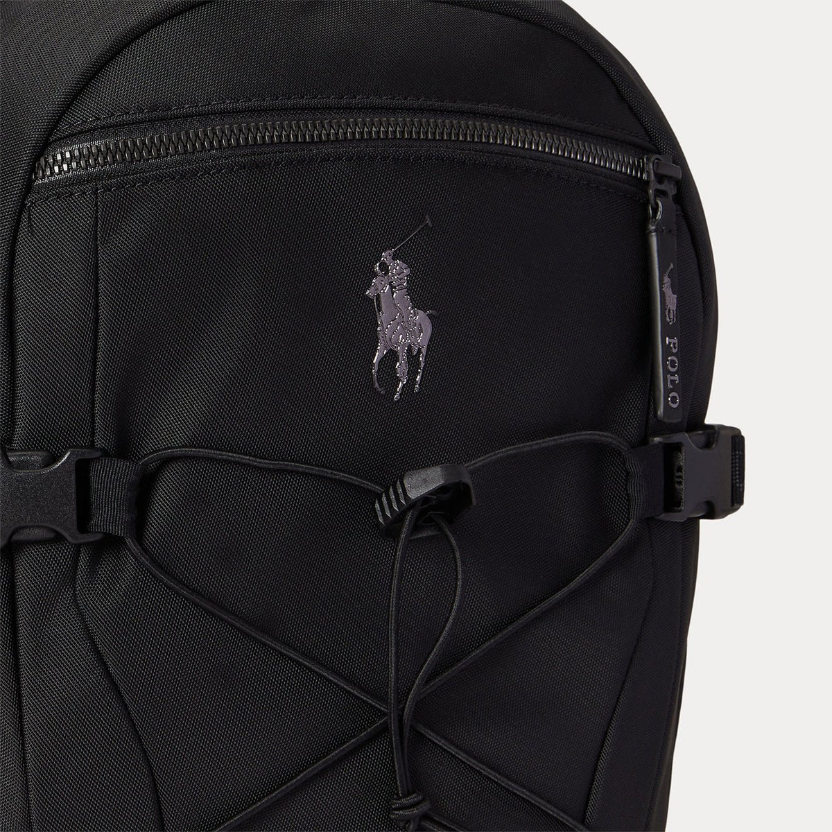 Polo Ralph Lauren Logo Trim Backpack Black