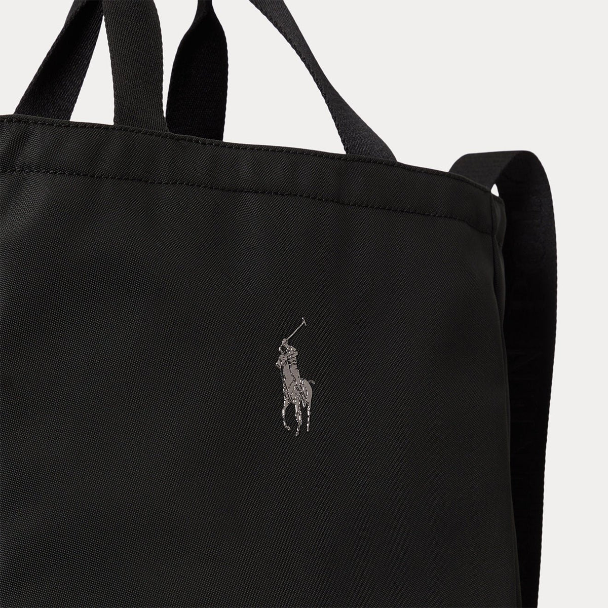 Polo Ralph Lauren Logo Trim Shopper Tote Bag Black