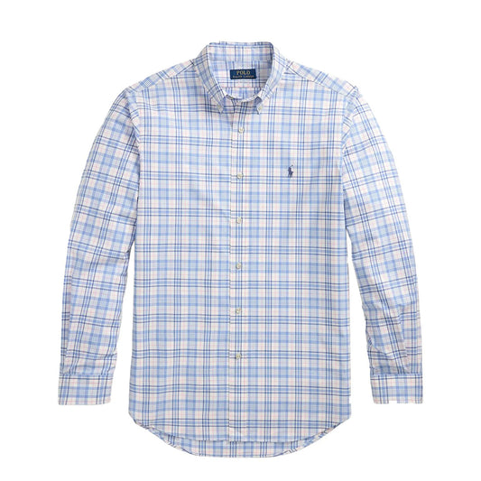 Polo Ralph Lauren Long Sleeve Sport Shirt Custom Blue Pink Multi
