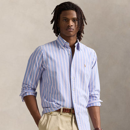 Polo Ralph Lauren Long Sleeve Sport Shirt Custom Blue / Pink - The Sporting Lodge