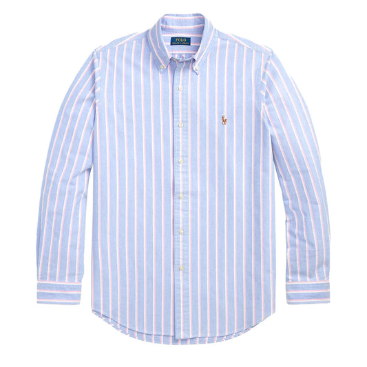 Polo Ralph Lauren Long Sleeve Sport Shirt Custom Blue / Pink - The Sporting Lodge