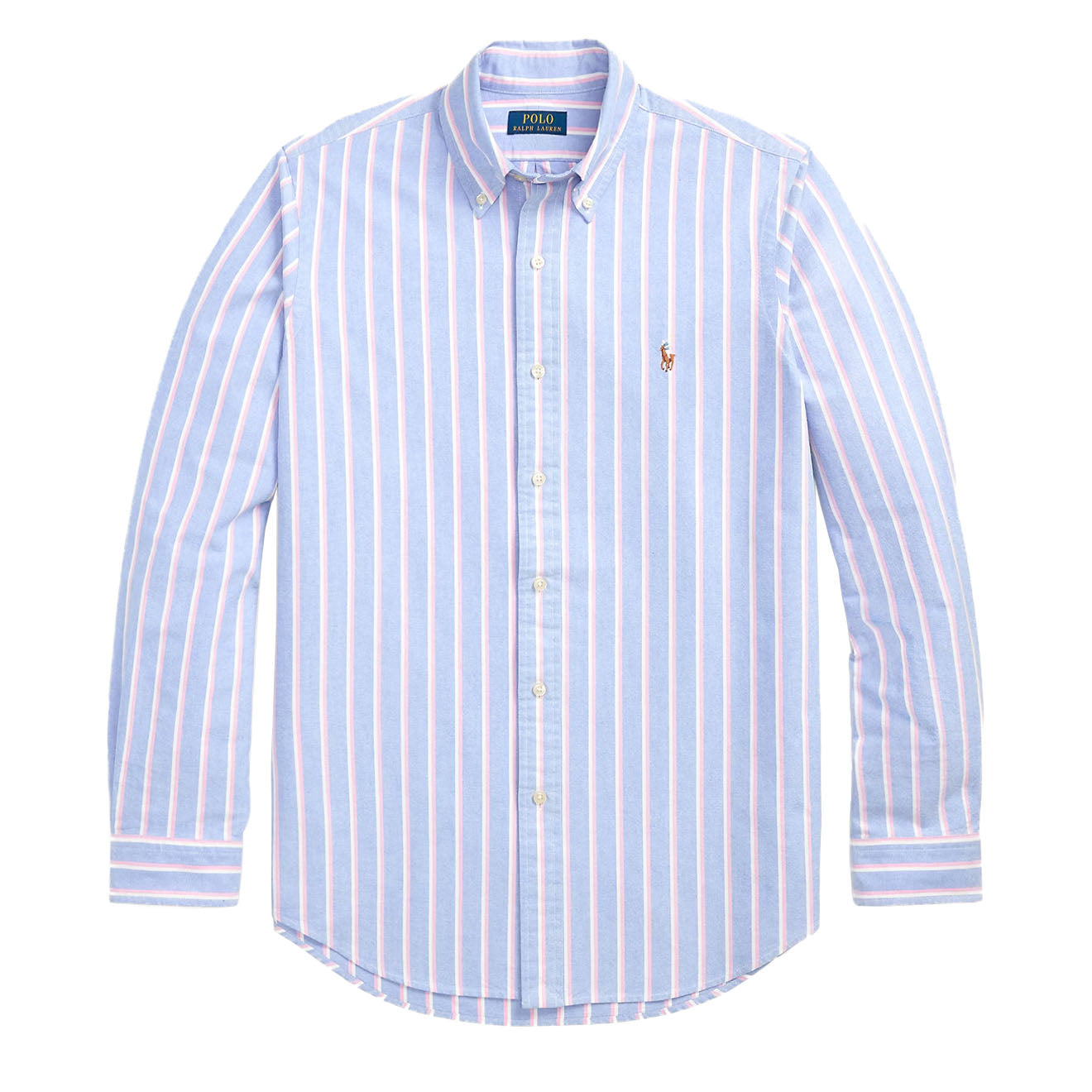 Polo Ralph Lauren Long Sleeve Sport Shirt Custom Blue / Pink - The Sporting Lodge