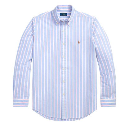 Polo Ralph Lauren Long Sleeve Sport Shirt Custom Blue / Pink - The Sporting Lodge