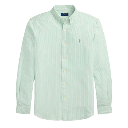 Polo Ralph Lauren Long Sleeve Sport Shirt Custom F Summer Emerald / White The Sporting Lodge Polo Ralph Lauren Long Sleeve Sport Shirt Custom F Summer Emerald / White The Sporting Lodge