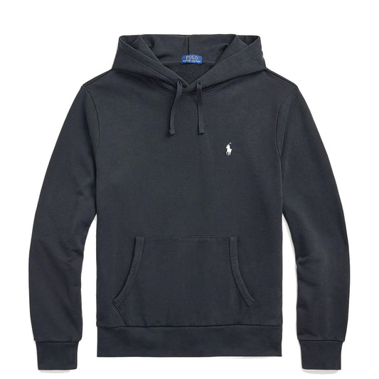 Polo Ralph Lauren Loopback Fleece Hoodie Polo Black - The Sporting Lodge
