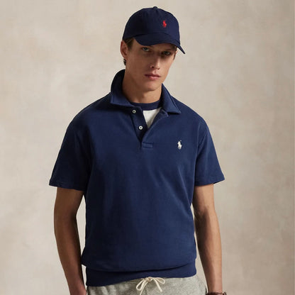Polo Ralph Lauren Loopback Fleece Polo Collar Sweatshirt Cruise Navy - The Sporting Lodge