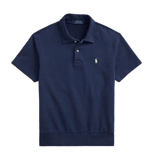 Polo Ralph Lauren Loopback Fleece Polo Collar Sweatshirt Cruise Navy