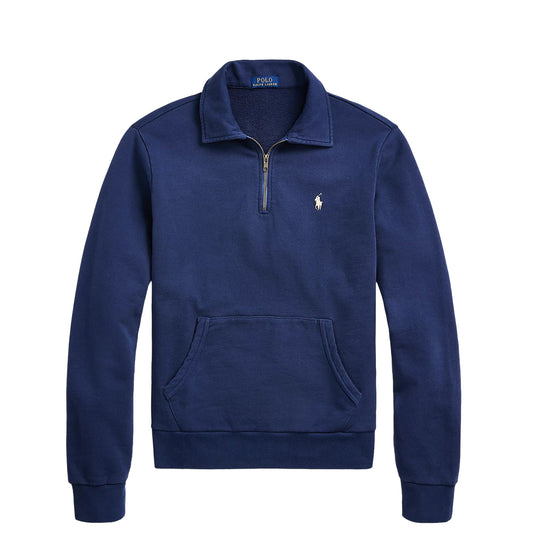 Polo Ralph Lauren Loopback Fleece Quarter-Zip Sweatshirt Cruise Navy