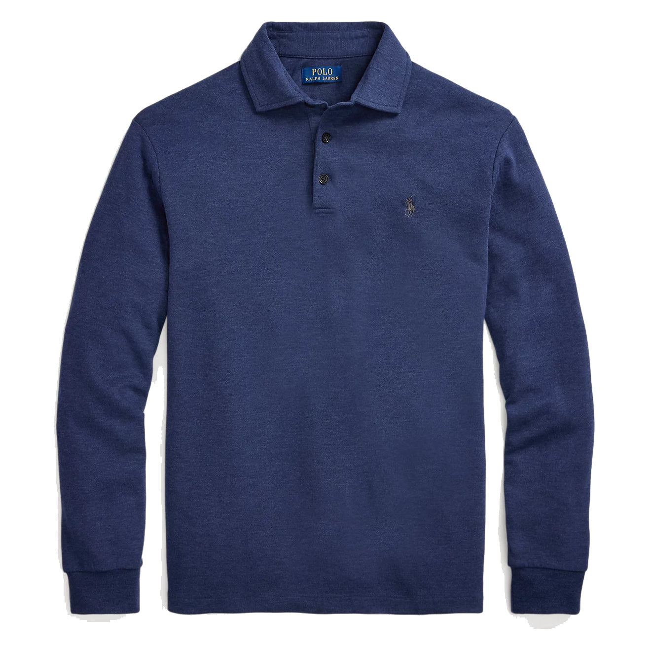 Polo Ralph Lauren Luxury Jersey Polo Shirt Spring Navy Heather - The Sporting Lodge