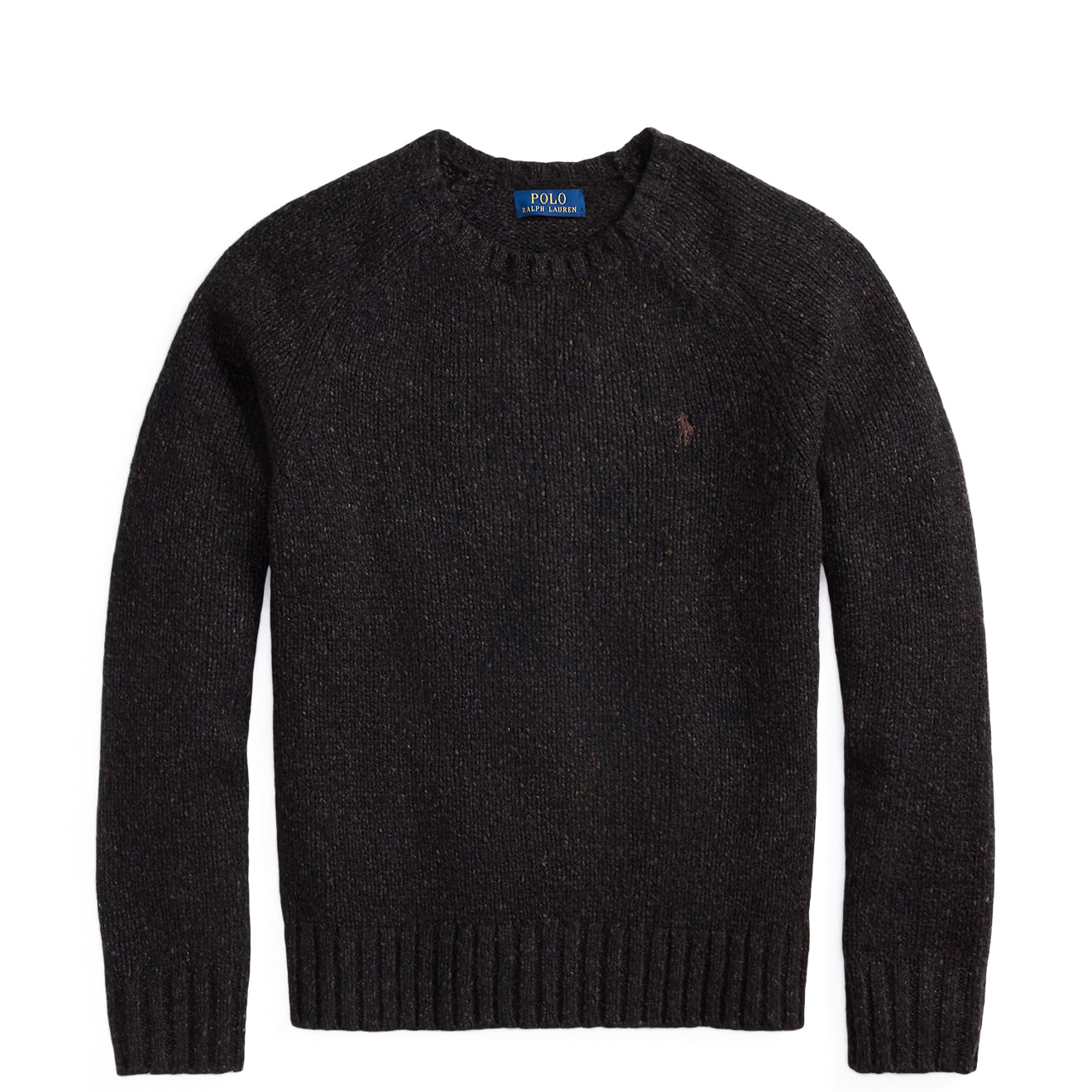Polo Ralph Lauren Marled Wool-Blend Sweater Charcoal Marl - The Sporting Lodge