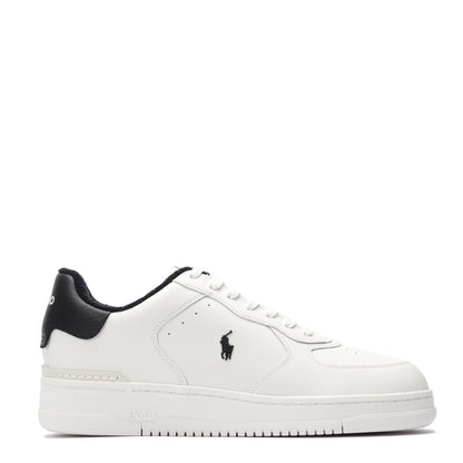 Polo Ralph Lauren Masters Court Leather Trainer Black / White