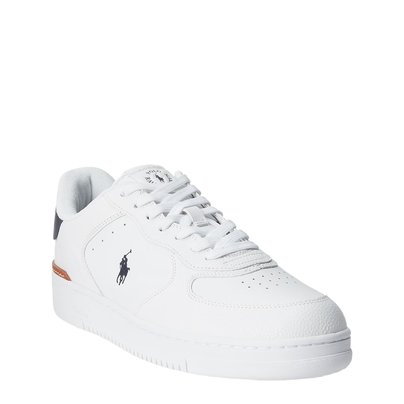 Polo Ralph Lauren Masters Court Leather Trainer White / Navy