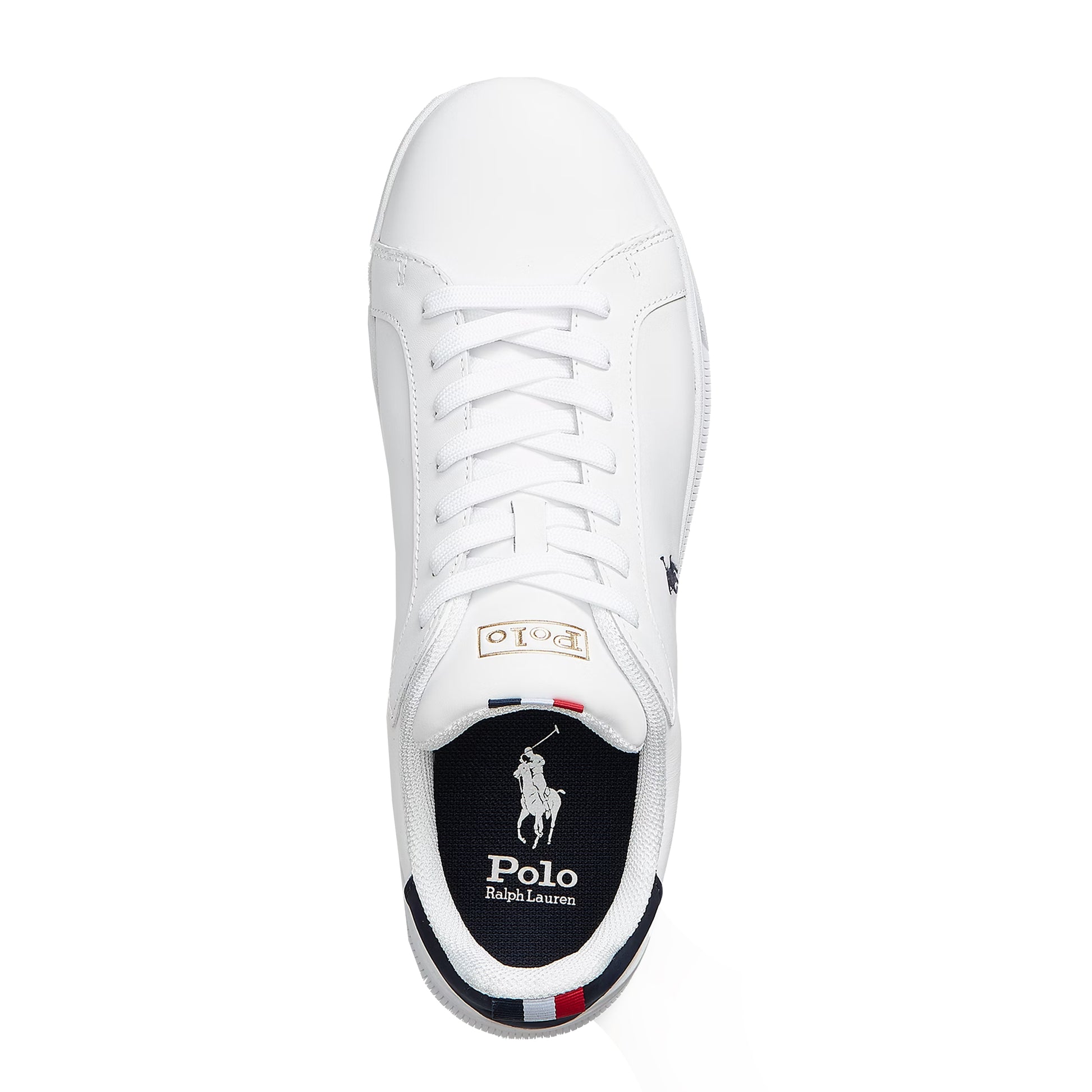 Polo Ralph Lauren Masters Court Leather White / Navy / Red - The Sporting Lodge