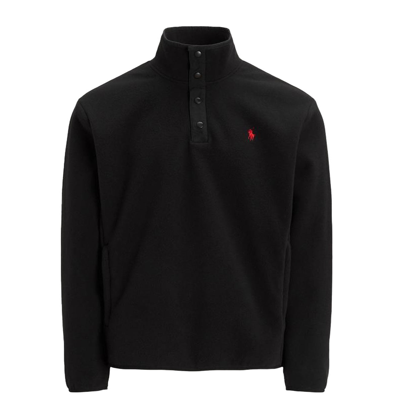 Polo Ralph Lauren Mockneck Pullover Fleece Polo Black / Polo Black
