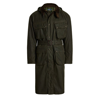 Polo Ralph Lauren Oilcloth Bike Coat Oil Cloth Green X - The Sporting Lodge