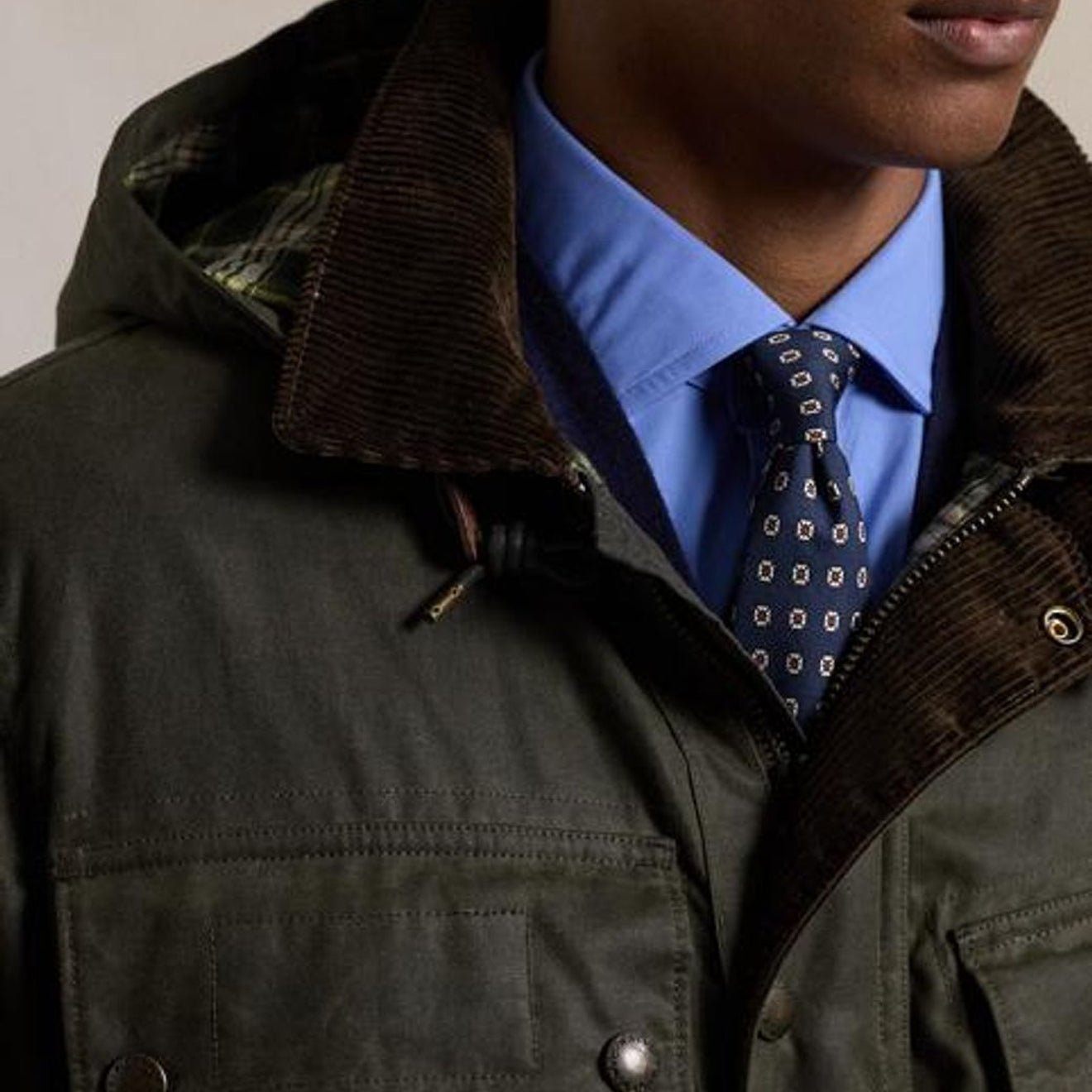 Polo Ralph Lauren Oilcloth Bike Coat Oil Cloth Green X - The Sporting Lodge