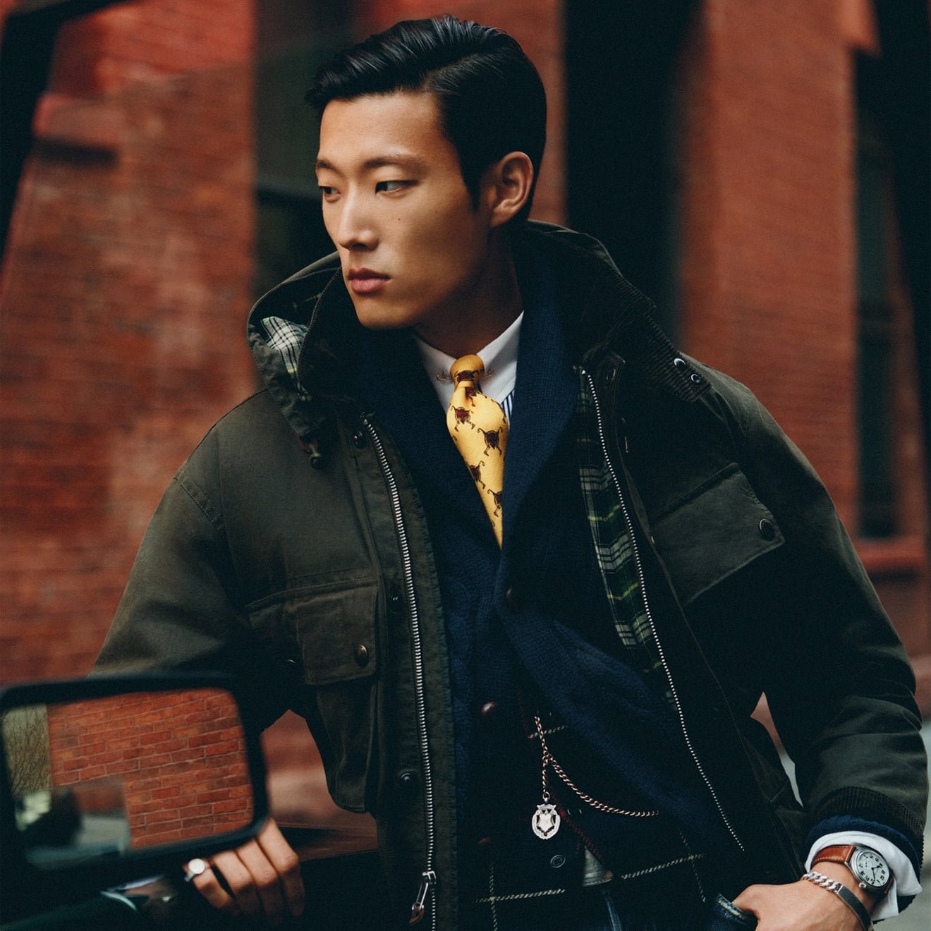 Polo Ralph Lauren Oilcloth Bike Coat Oil Cloth Green X - The Sporting Lodge