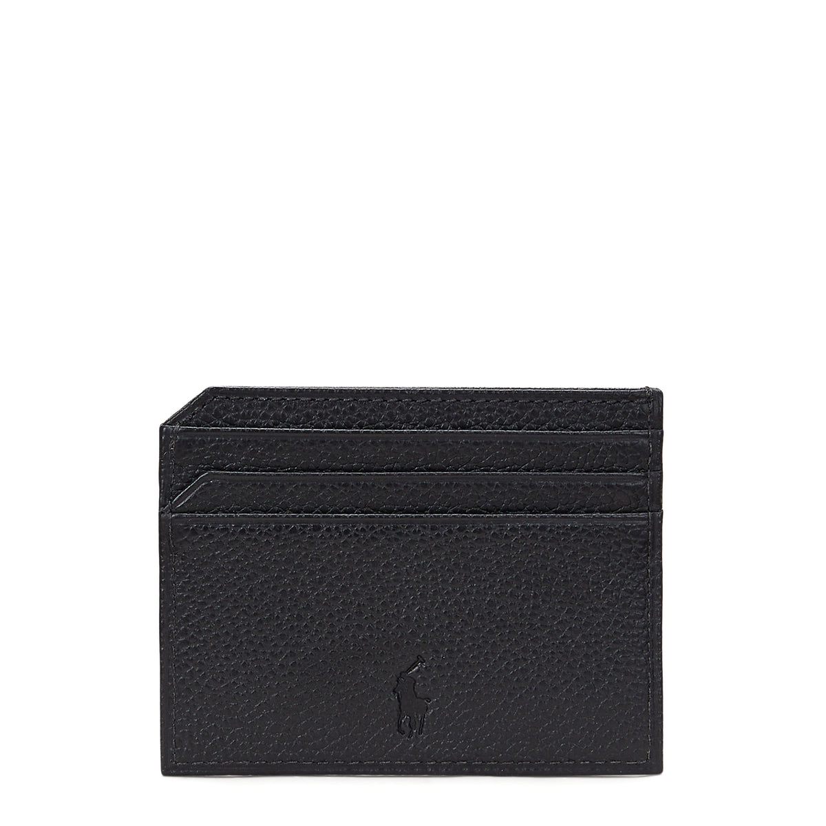 Polo Ralph Lauren Pebbled Leather Card Case Black