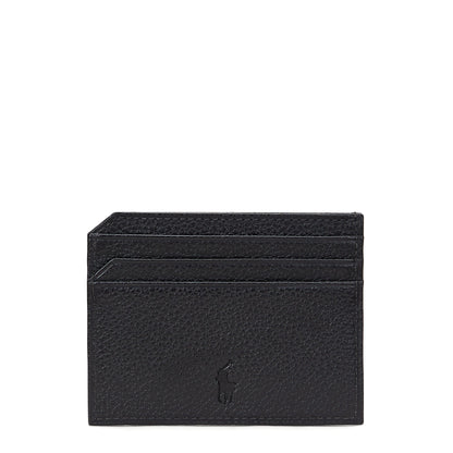 Polo Ralph Lauren Pebbled Leather Card Case Black