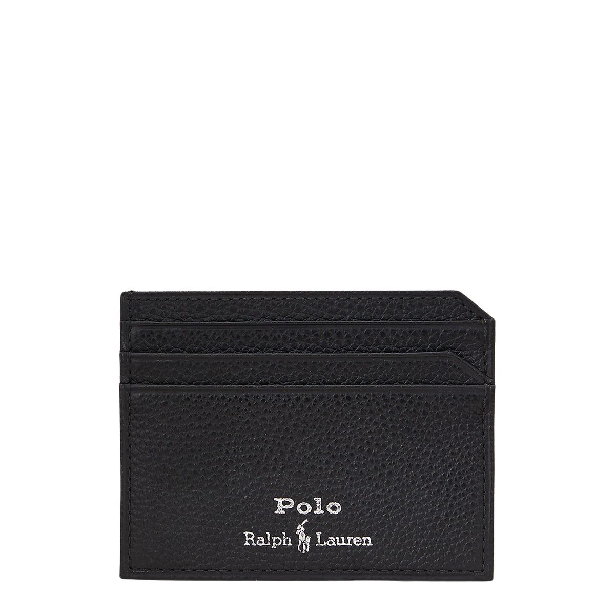 Polo Ralph Lauren Pebbled Leather Card Case Black