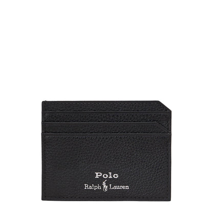Polo Ralph Lauren Pebbled Leather Card Case Black