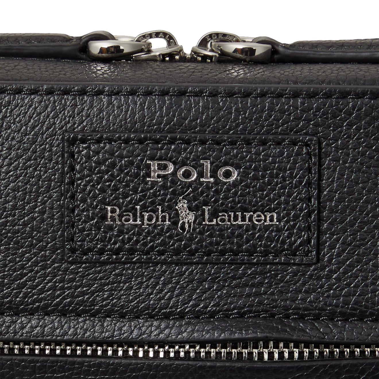 Polo Ralph Lauren Pebbled Leather Crossbody Bag Black