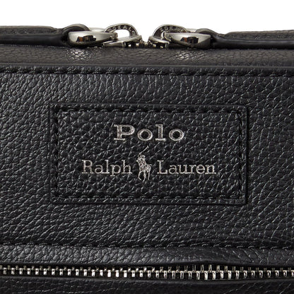 Polo Ralph Lauren Pebbled Leather Crossbody Bag Black