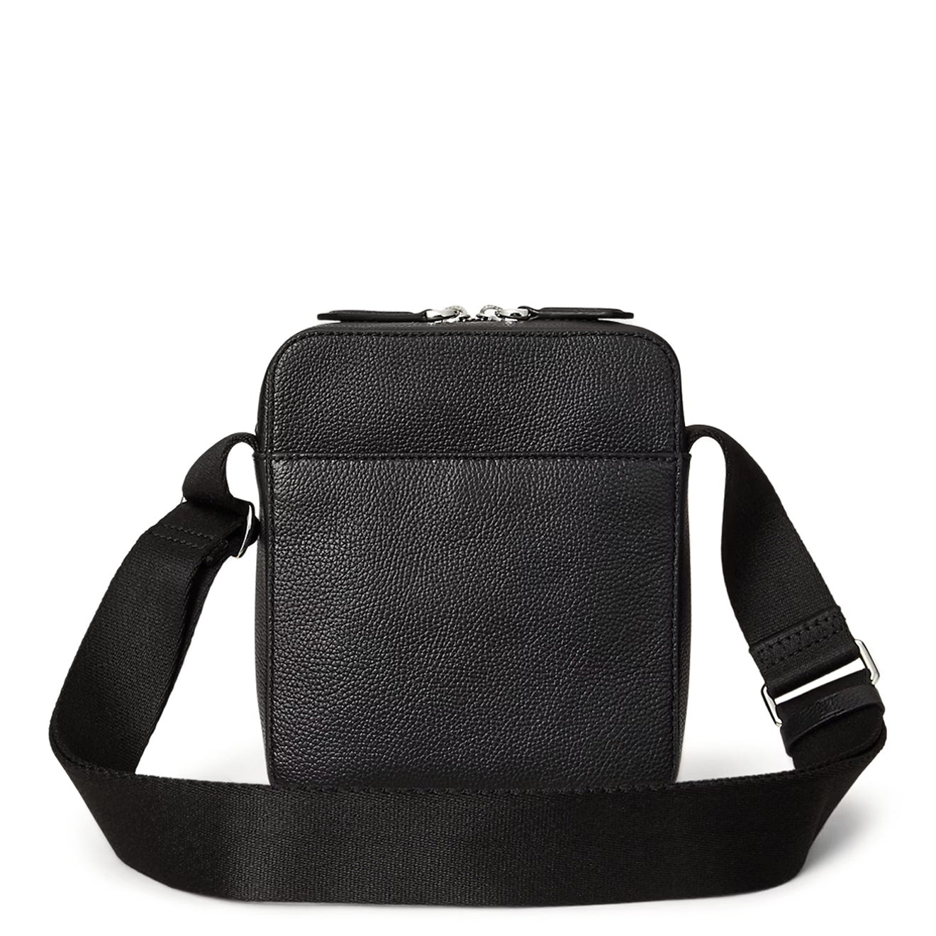 Polo Ralph Lauren Pebbled Leather Crossbody Bag Black
