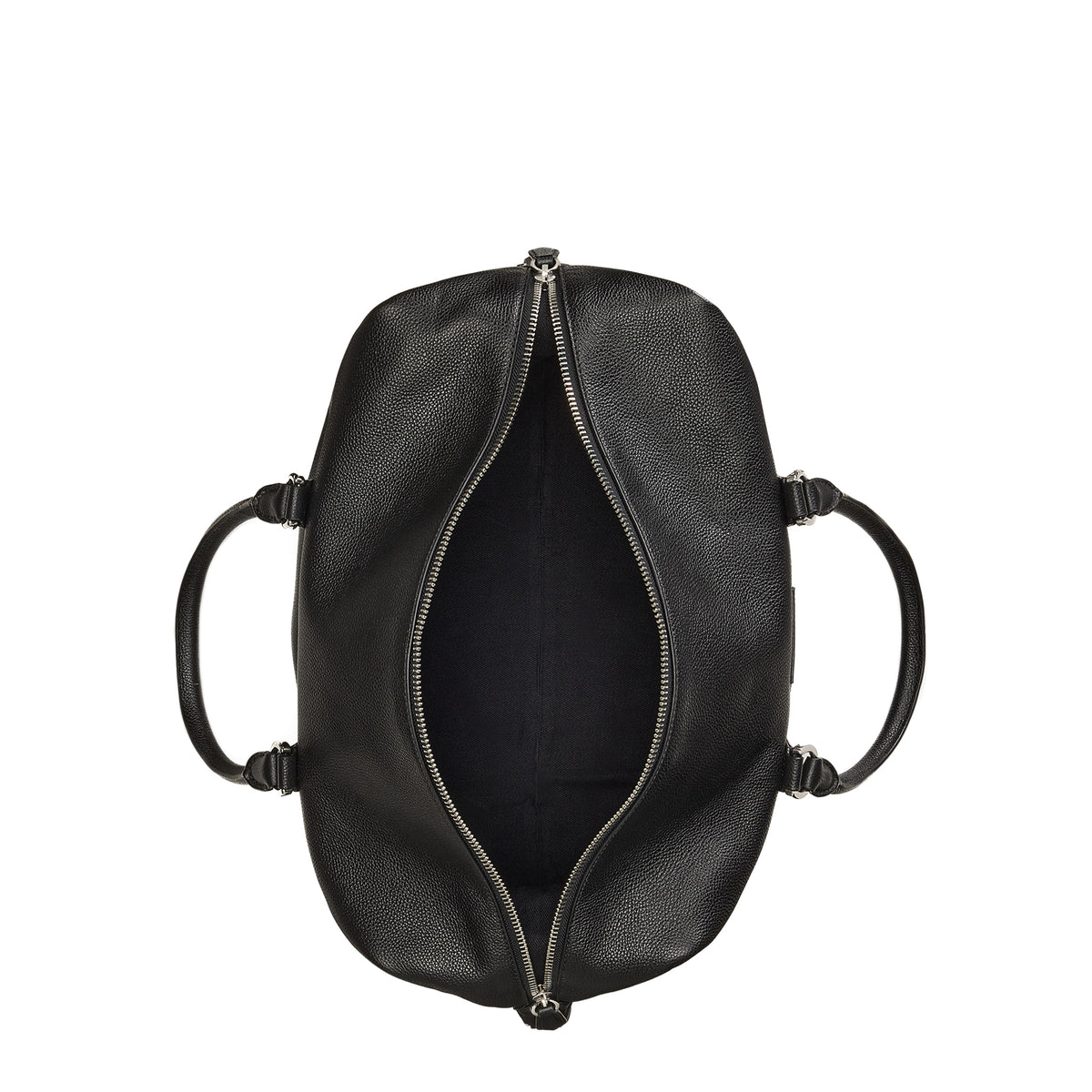 Polo Ralph Lauren Pebbled Leather Duffel Bag Black