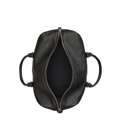 Polo Ralph Lauren Pebbled Leather Duffel Bag Black