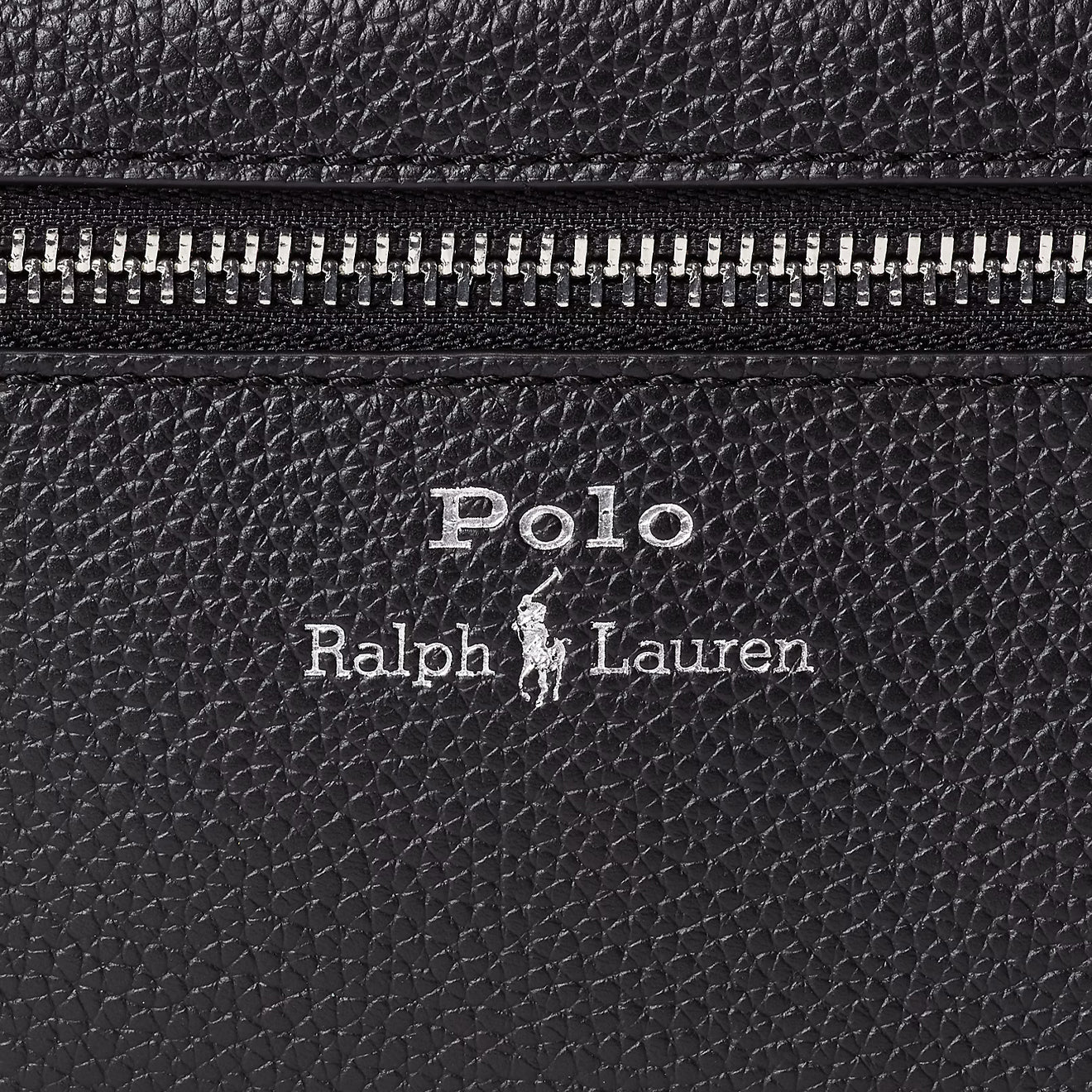 Polo Ralph Lauren Pebbled Leather Travel Case Black