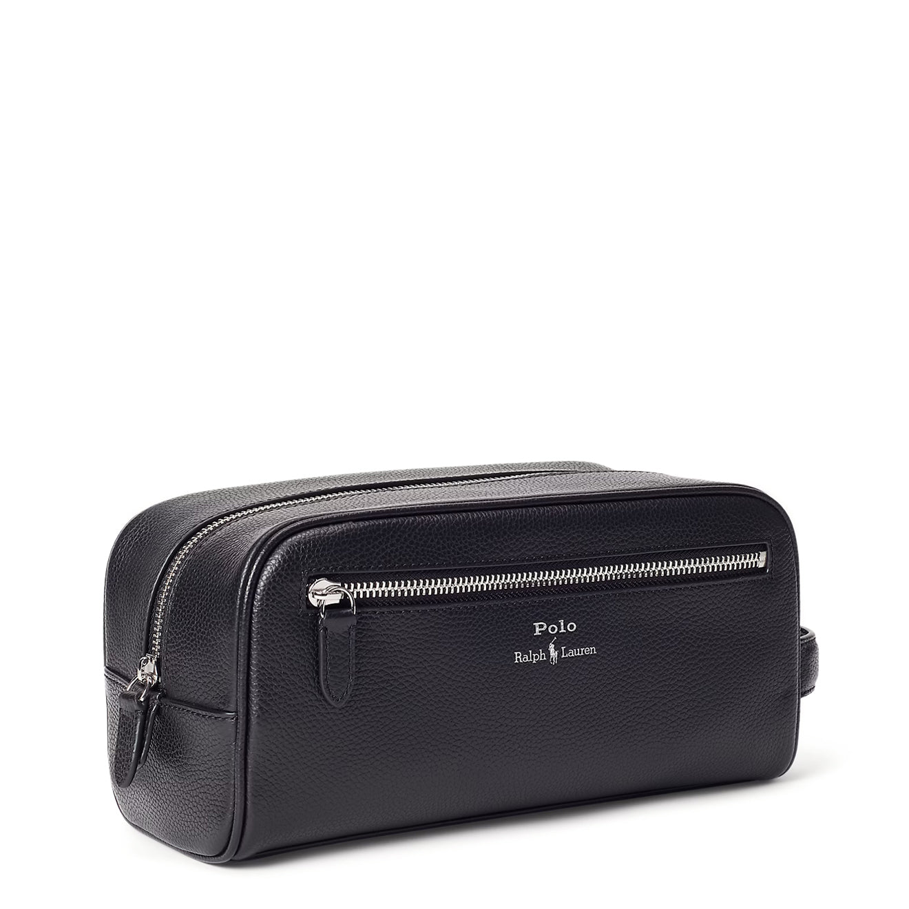 Polo Ralph Lauren Pebbled Leather Travel Case Black