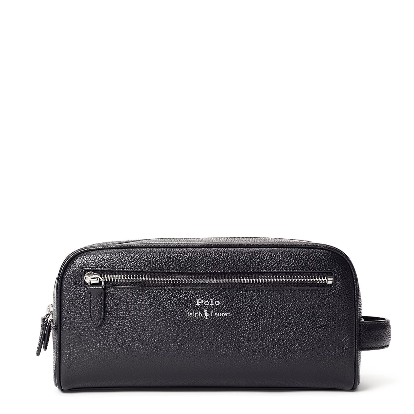 Polo Ralph Lauren Pebbled Leather Travel Case Black
