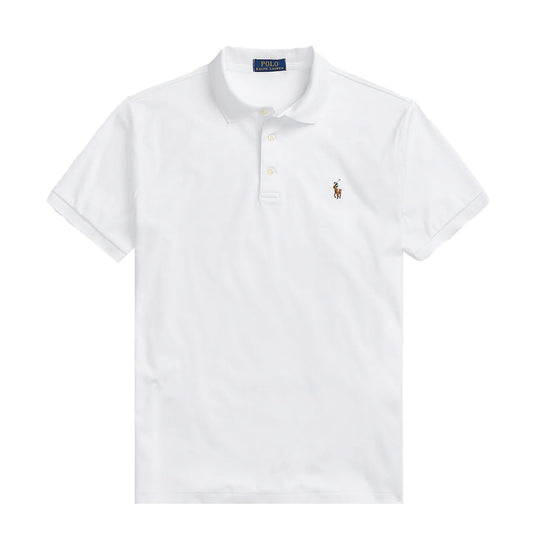 Polo Ralph Lauren Pima Cotton SS Polo Shirt Slim Fit White