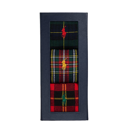 Polo Ralph Lauren Plaid Trouser 3-Sock Gift Set Assorted - The Sporting Lodge