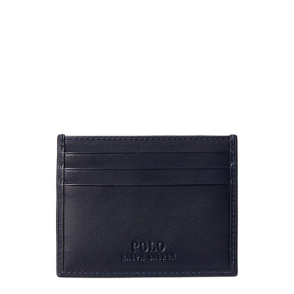 Polo Ralph Lauren Polo Bear Leather Card Case Newport Navy
