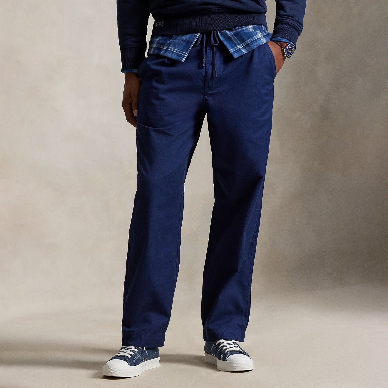 Polo Ralph Lauren Polo Prepster Twill Easy Trousers Spring Navy - The Sporting Lodge