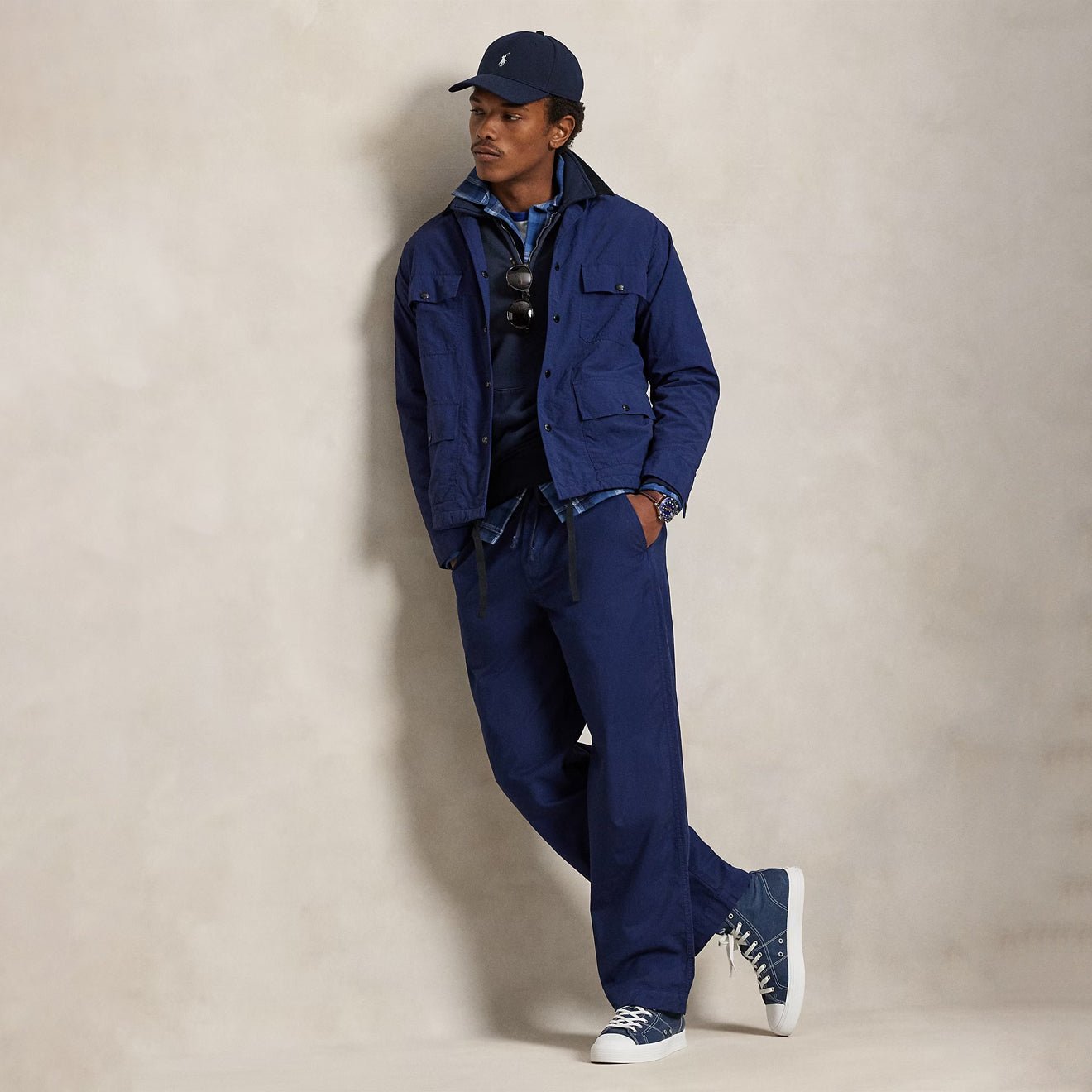 Polo Ralph Lauren Polo Prepster Twill Easy Trousers Spring Navy - The Sporting Lodge